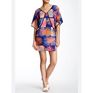Trina Turk Edith Kimono‎ Sleeve Printed Dress Multi